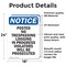 Signmission Posted No Trespassing Logging OSHA Notice Sign, Vinyl Decal, 18in W x 24in L, 2PK OS-2PACK-NS-D-1824-V-17729 - alternate 4